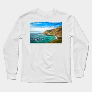 Pacific Coast Highway at Big Creek Bridge Long Sleeve T-Shirt